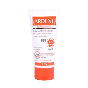کرم ضد آفتاب رنگی مخصوص پوست معمولی و حساس SPF46 فیزیکال آردن